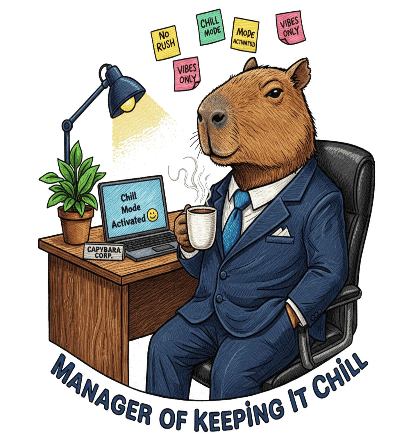 Manager of Keeping It Chill - Unisex Terry Oversized Tee