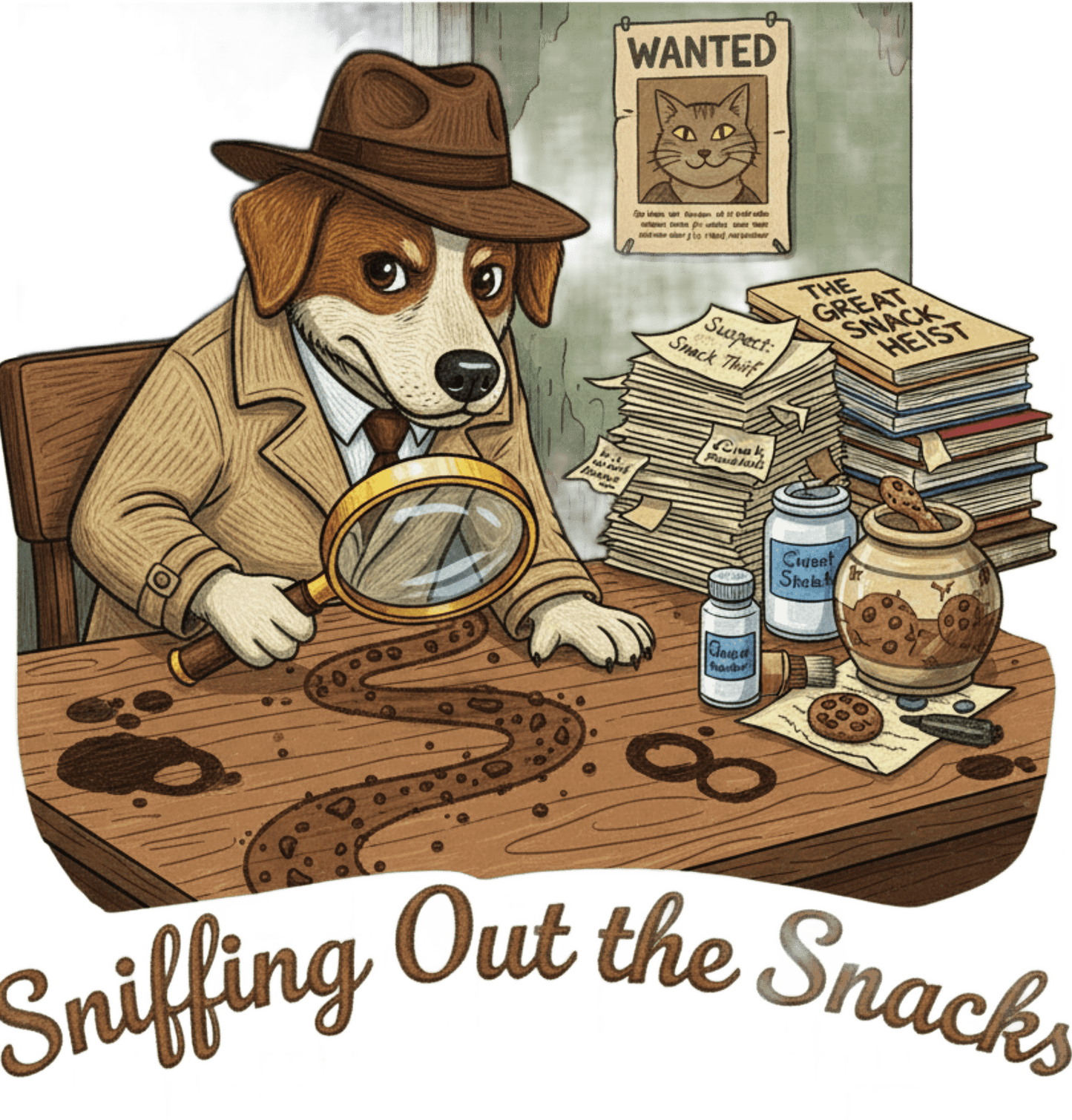 Sniffing Out the Snacks - Everyday Large Tote Bag