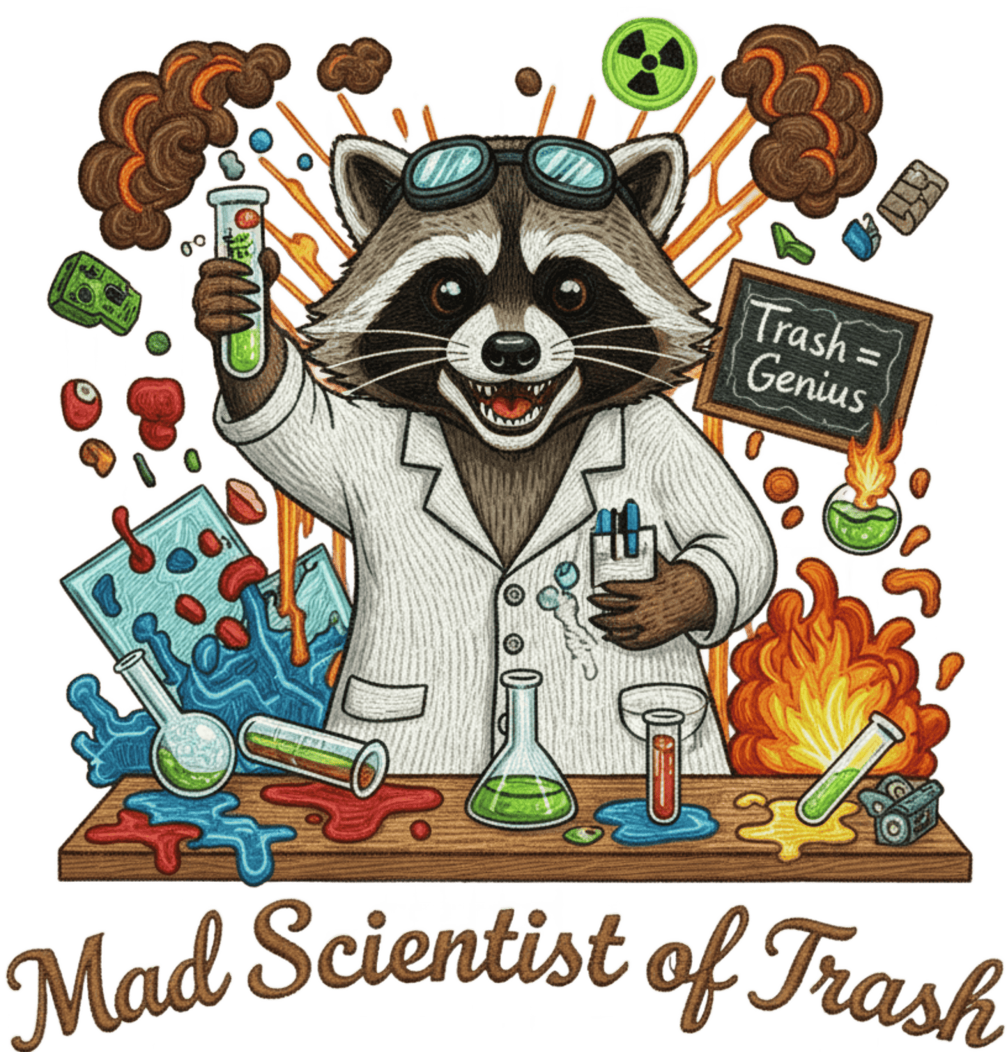 Mad Scientist of Trash - BaseBall Ottoman Cap