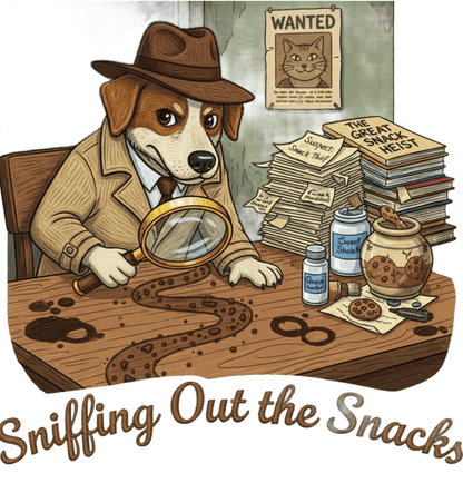 Sniffing Out the Snacks - Unisex Terry Oversized Tee